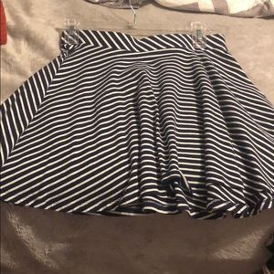 Navy and white skirt
